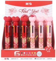 Opakowanie Długopis automatyczny Love 6 kolorów (24szt)