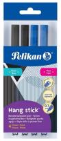 Opakowanie Długopis Hang Stick 0,7mm nieb.+czarny 4sztPELIKAN