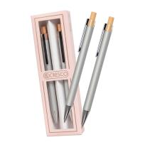 Opakowanie Długopis + ołówek Dyplomat srebrny dla Nauczyciela