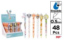 Opakowanie Długopis ścieralny 0,5mm królik koala lis (48szt)