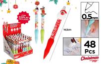 Opakowanie Długopis ścieralny z nakładką świąteczny (48szt)