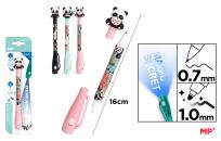 Opakowanie Długopis Szpiegowski UV z podwójną końcówką 0.7/1.0mm Panda 1szt.mix