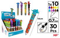 Opakowanie Długopis wielokolorowy 10w1 0.7mm dinozaur (30szt)