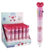 Opakowanie Długopis wielokolorowy Fantasy 10w1 Serce (30szt)