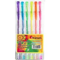 Opakowanie Długopis Żel.fluo Kpl/6 Ga1030