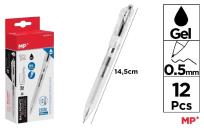 Opakowanie Długopis żelowy 0.5mm czarny (12szt)