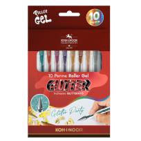 Opakowanie Długopisy żelowe brokat 10 kolorów