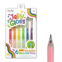 Opakowanie Długopisy żelowe neonowe Jelly Gloss 6szt