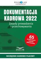 Okładka książki Dokumentacja kadrowa 2022.