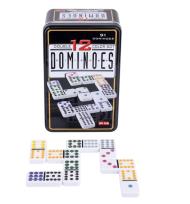 Opakowanie Domino Double 12 w metalowym pudełku