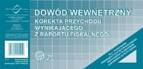 Opakowanie Dowód wewnętrzny Korekta przychodu... V-75