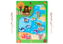 Opakowanie Drewniana gra łowienie rybek na magnes