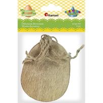 Opakowanie Drewniana zawieszka jajko 70x90mm 6szt.