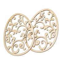 Opakowanie Drewniane ażurowe jajka 14cm 2szt