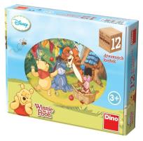 Opakowanie Drewniane klocki obrazkowe Kubuś Puchatek 12el