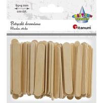 Opakowanie Drewniane patyczki proste 9x65mm 1,5mm 100szt