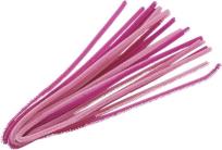 Opakowanie Drucik oplatany 50cm mix różowy 10szt