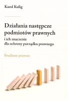 Okładka książki Działania następcze podmiotów prawnych