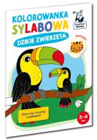 Okładka książki Dzikie zwierzęta. Kolorowanka sylabowa. Kapitan Nauka