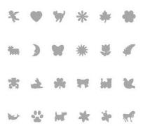 Okładka książki Dziurkacz ozdobny 1,6 cm Display box całoroczny