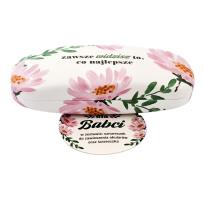 Opakowanie Etui na okulary z kwiatkami dla Babci