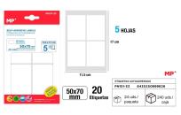 Opakowanie Etykiety samoprzylepne 50x70mm 5ark