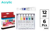 Opakowanie Farba akrylowa 12ml 6 kolorów