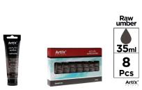 Opakowanie Farba akrylowa brąz naturalny 35ml (8szt)