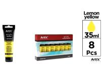 Opakowanie Farba akrylowa cytrynowo-żółta 35ml (8szt)
