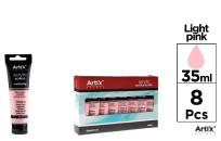 Opakowanie Farba akrylowa jasnoróżowa 35ml (8szt)