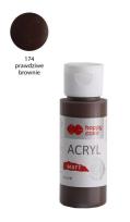 Opakowanie Farba akrylowa Matt brownie 60ml HAPPY COLOR
