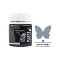 Opakowanie Farba akrylowa metaliczna antique silver 52 20ml