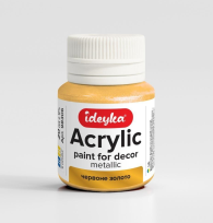 Opakowanie Farba akrylowa metaliczna Czerwone złoto 20ml