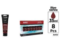 Opakowanie Farba akrylowa siena 35ml (8szt)