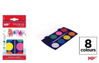 Opakowanie Farba akwarelowa z pędzelkiem 8 kolorów