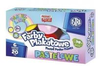 Opakowanie Farby plakatowe pastelowe 6kol 20ml ASTRA
