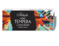 Opakowanie Farby tempera 12 kolorów w tubie