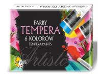 Opakowanie Farby tempera 6 kolorów w tubie