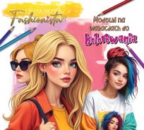Okładka książki Fashionista. Modelki na wakacjach do kolorowania