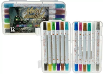 Opakowanie Flamastry dwustronne 12 kolorów