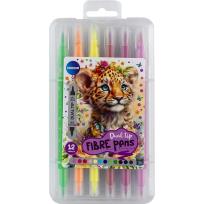 Opakowanie Flamastry dwustronne 12 kolorów