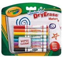 Opakowanie Flamastry ścieralny 8 kolorów CRAYOLA
