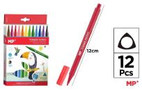 Opakowanie Flamastry szkolne trójkątne 12 kolorów