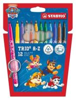 Opakowanie Flamastry Trio A-Z Psi Patrol 12szt STABILO