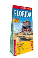 Okładka książki Floryda (Florida); laminowa mapa samochodowo-turystyczna; 1:800 000