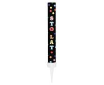 Opakowanie Fontanna party Sto Lat czarne 12cm
