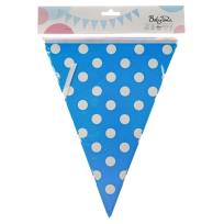 Opakowanie Girlanda kropki niebieska