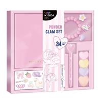 Opakowanie Glam Set pudrowy róż 34el KIDEA