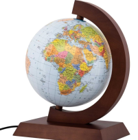 Opakowanie Globus pol.-fiz drewniana opr. 25cm w.ukraińska