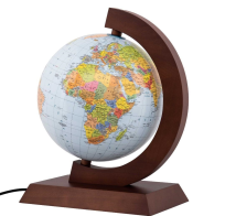 Opakowanie Globus pol.-fiz. drewniana opr. podświet. 25cm SK